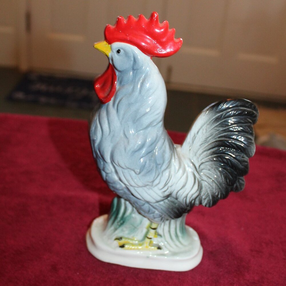 Vintage Ceramic Rooster Figurine